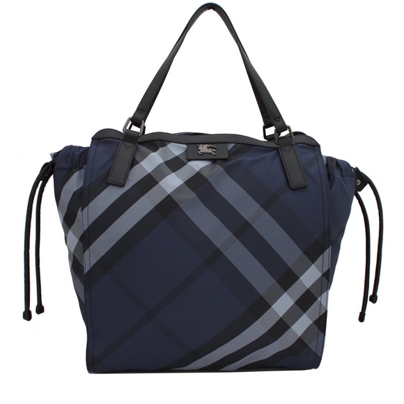 BURBERRY buckleigh packable nylon check tote - Picture 2 of 16